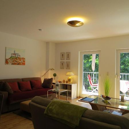 Weisses-Haus-Am-Kurpark-Fewo-Waldblick Quedlinburg Buitenkant foto